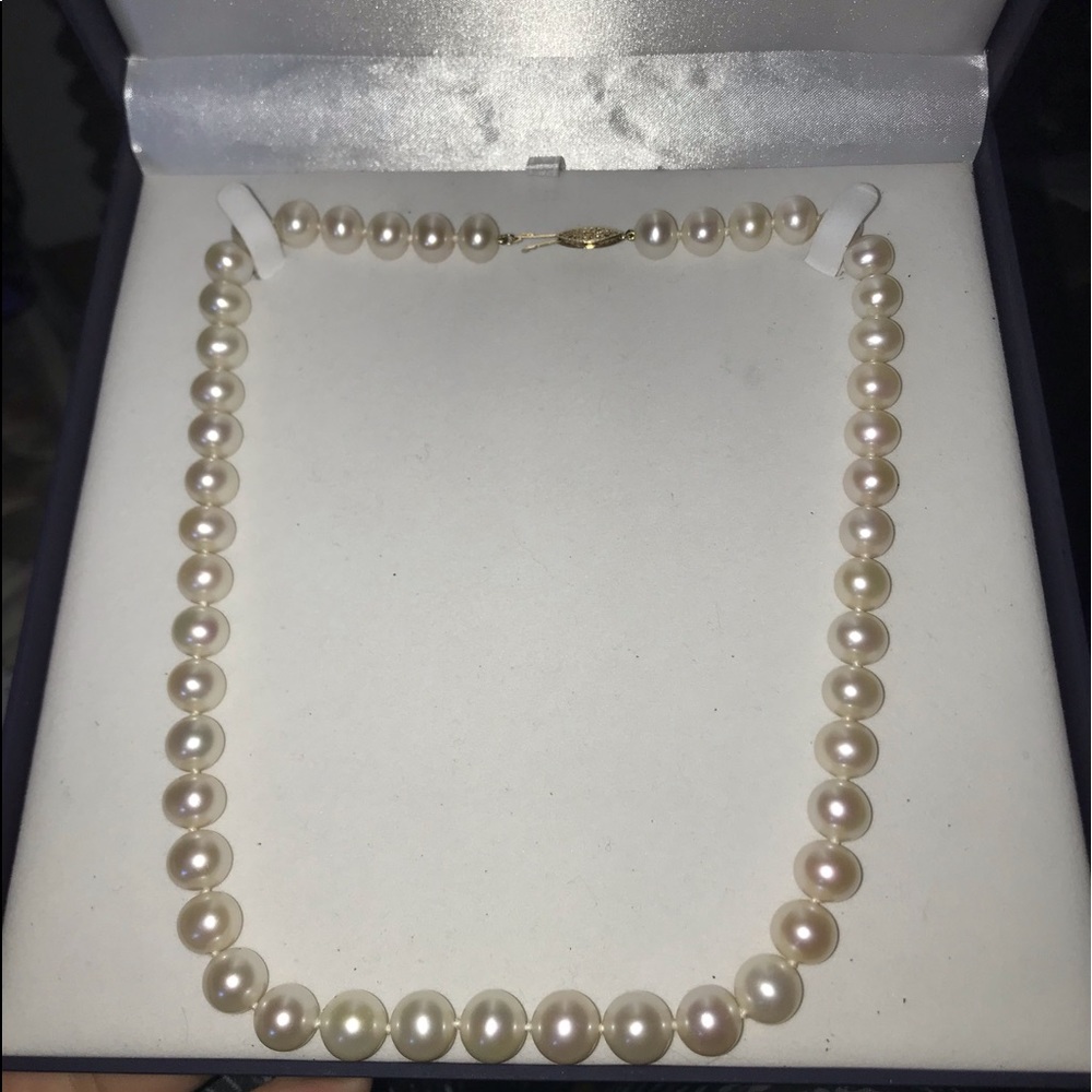 20” 14k gold freshwater pearls